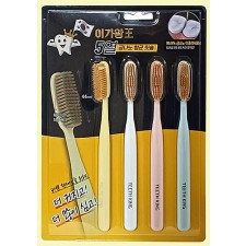 이가왕 프리미엄 왕 칫솔(금나노 항균칫솔, 4P)