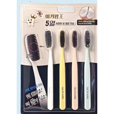 이가왕 프리미엄 왕 칫솔(비장탄숯 항균칫솔, 4P)