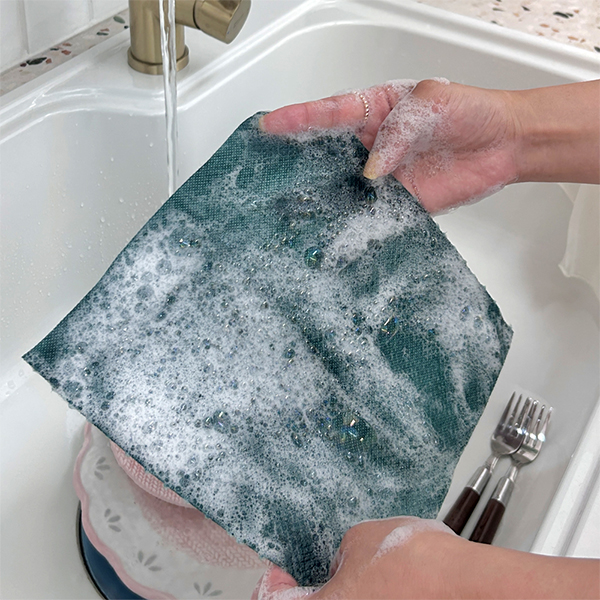 1장씩 뜯어 쓰는 1회용 수세미 1장 팡팡(120매/ 2롤)