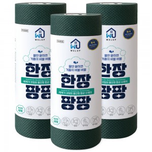 1장씩 뜯어 쓰는 1회용 수세미 1장 팡팡(180매/ 3롤)