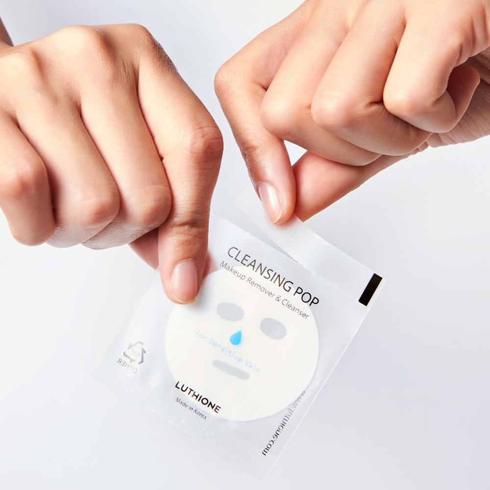 고체 타입 클렌징 POP(민감성용, 약산성 PH5.5 / 10매 / 1팩)